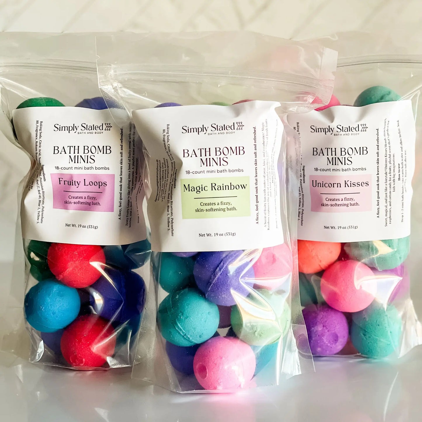 Unicorn Kisses Bath Bomb Minis (18-count)