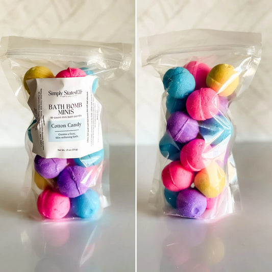 Cotton Candy Bath Bomb Minis (18-count)