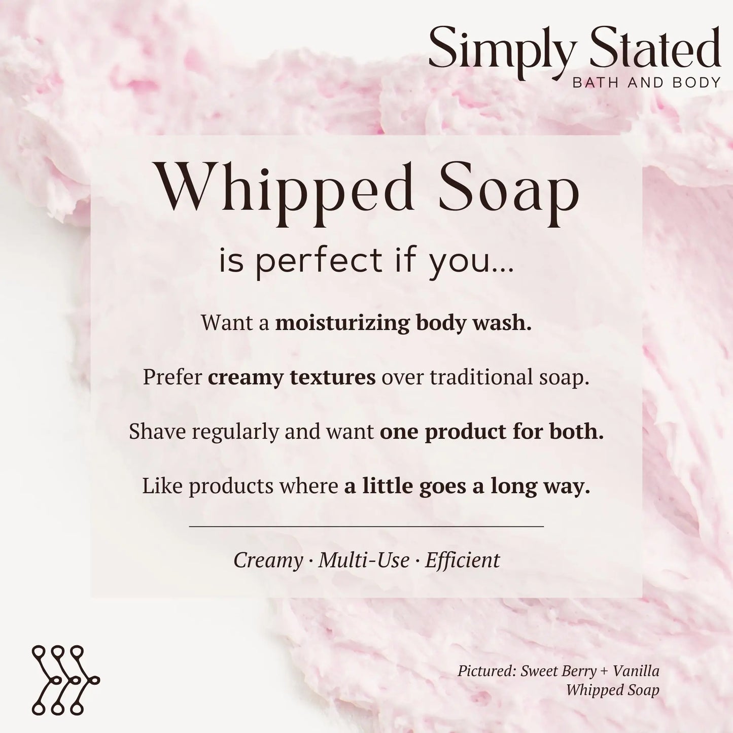 Warm Vanilla + Sugar Whipped Soap