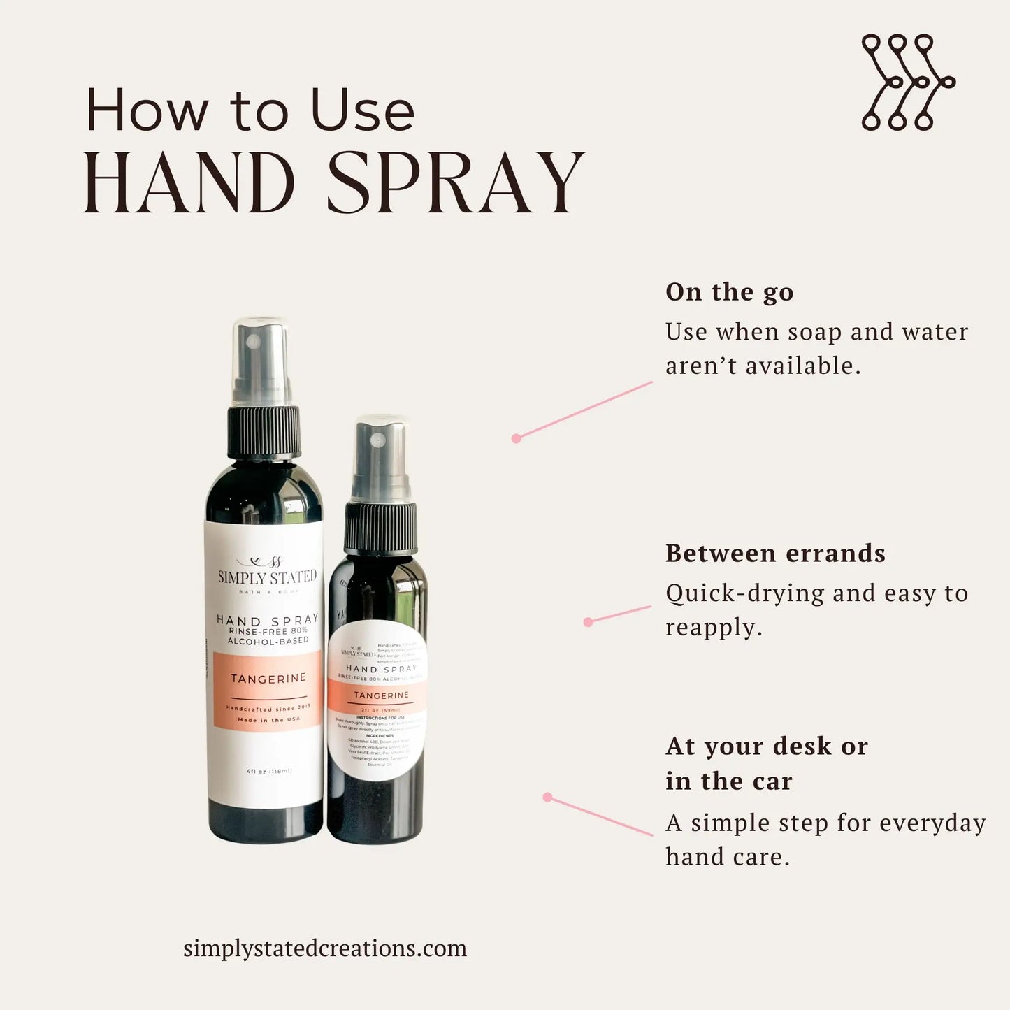 Unscented Hand Spray | Alcohol-Based Sanitizing Mist