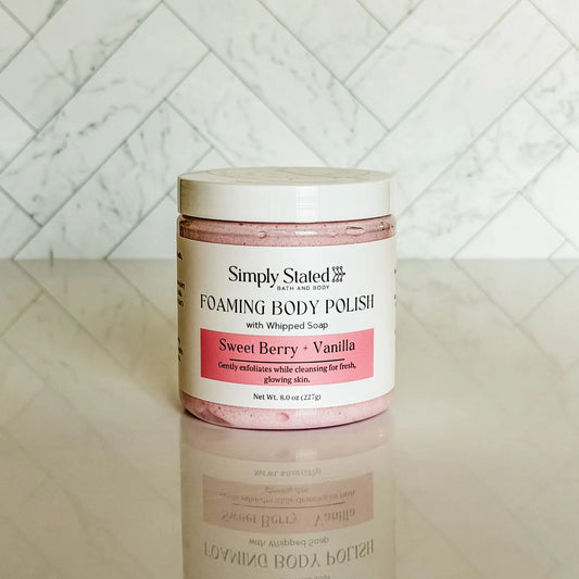 Sweet Berry + Vanilla Foaming Body Polish